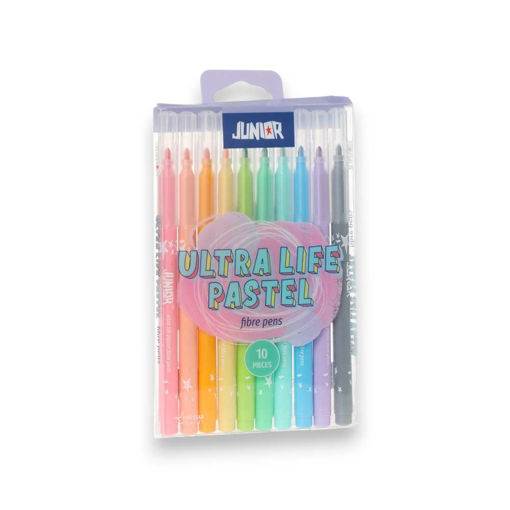 Picture of JUNIOR FELT TIP MARKERS LIFE PASTEL X10